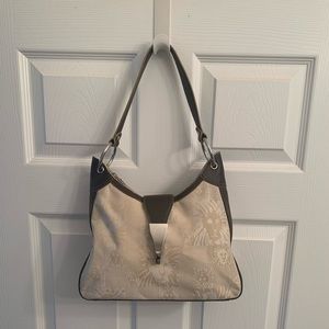 Anne Klein purse leather and fabric